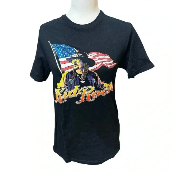 Kid Rock Patriotic Tshirt Black size Small - Picture 1 of 5